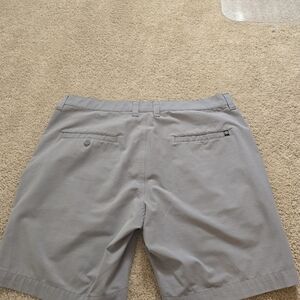 Travis Mathew Light Gray Flat Front Shorts